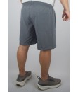 Short Bermuda Tactel Elastano Extra Grande Plus size Grafite